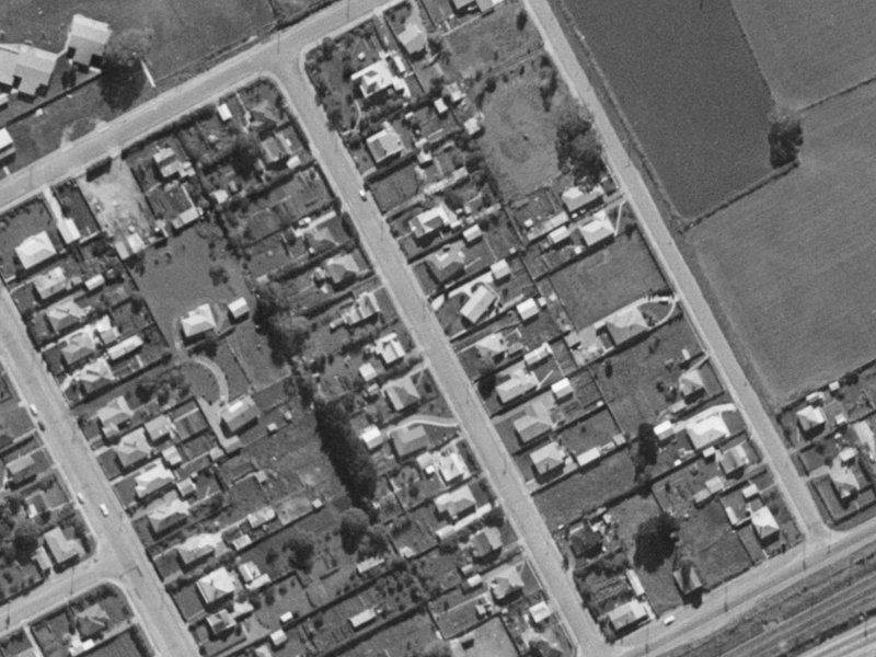 Kissel Street from the air, 1970-1974