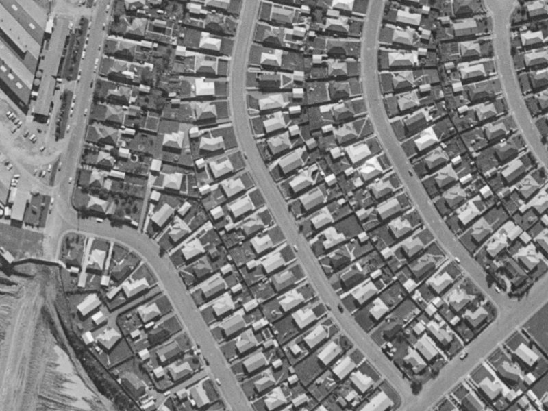 52 Oriana Crescent from the air, 1970-1974