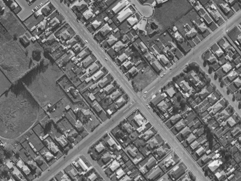 331 Lyttelton Street from the air, 1970-1974