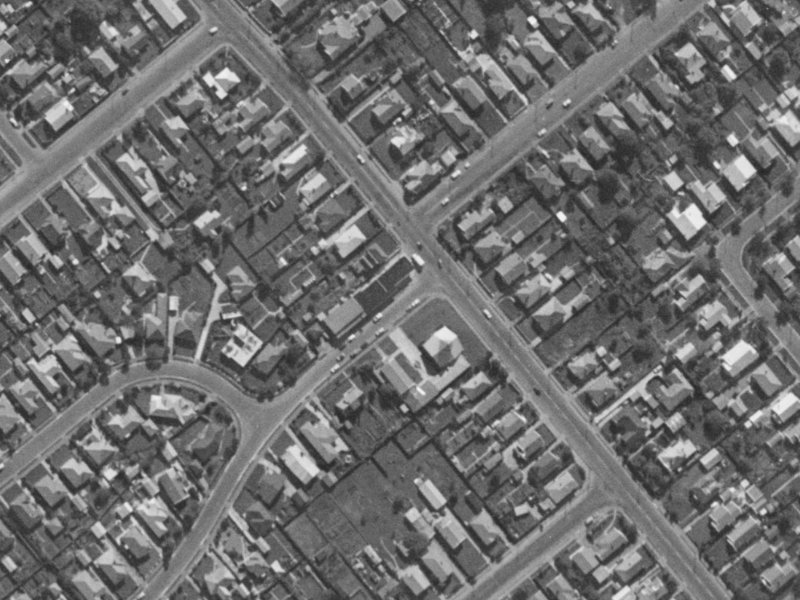 45 Bewdley Street from the air, 1970-1974