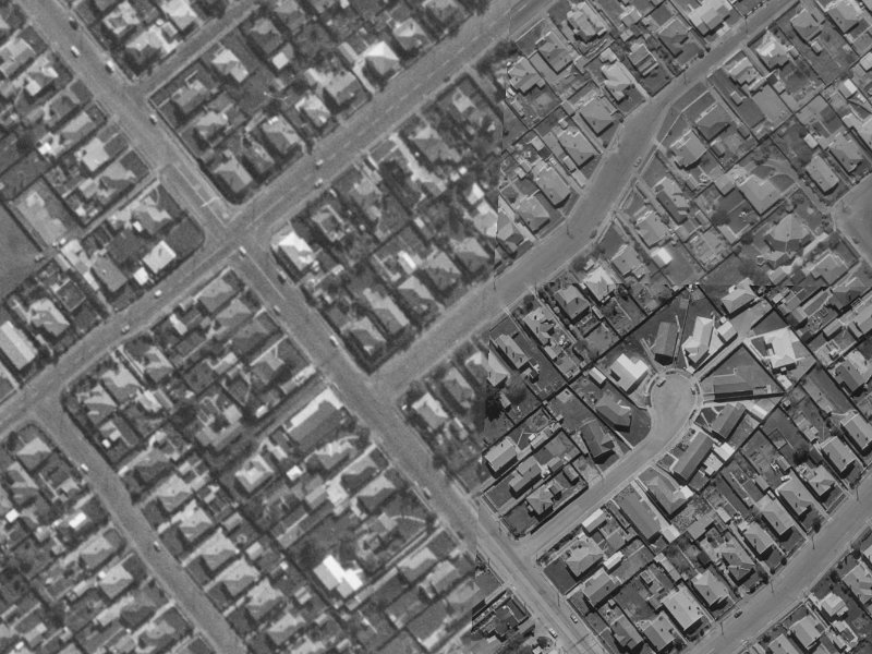 7 Sydney Street from the air, 1970-1974