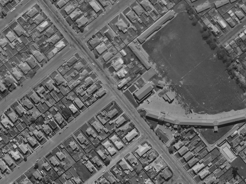 228 Selwyn Street from the air, 1970-1974