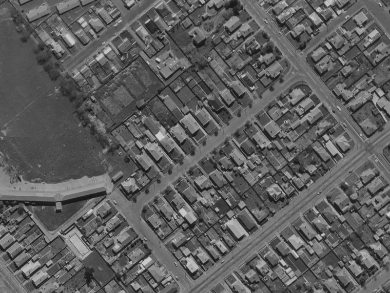 35A Dominion Avenue from the air, 1970-1974