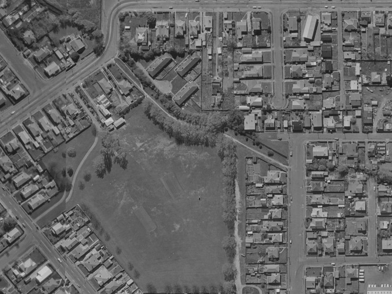 234G Milton Street from the air, 1970-1974