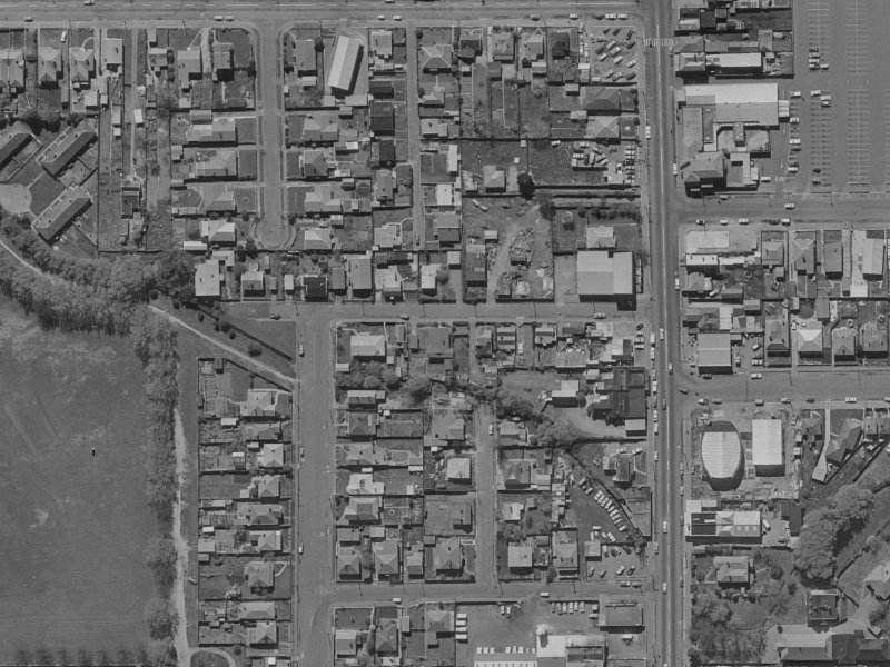 16 Angus Street from the air, 1970-1974