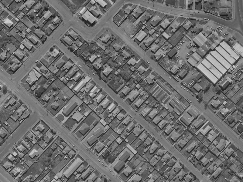 23 Gibbon Street from the air, 1970-1974