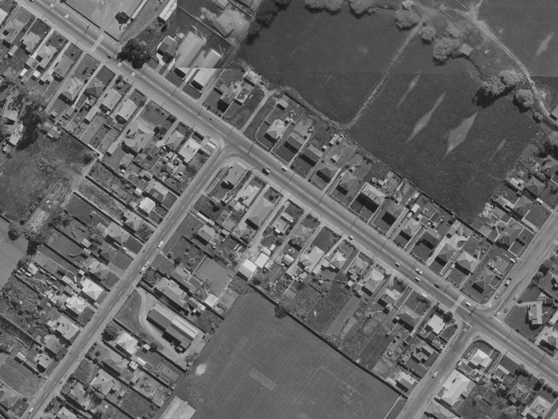 704 Ferry Road from the air, 1970-1974