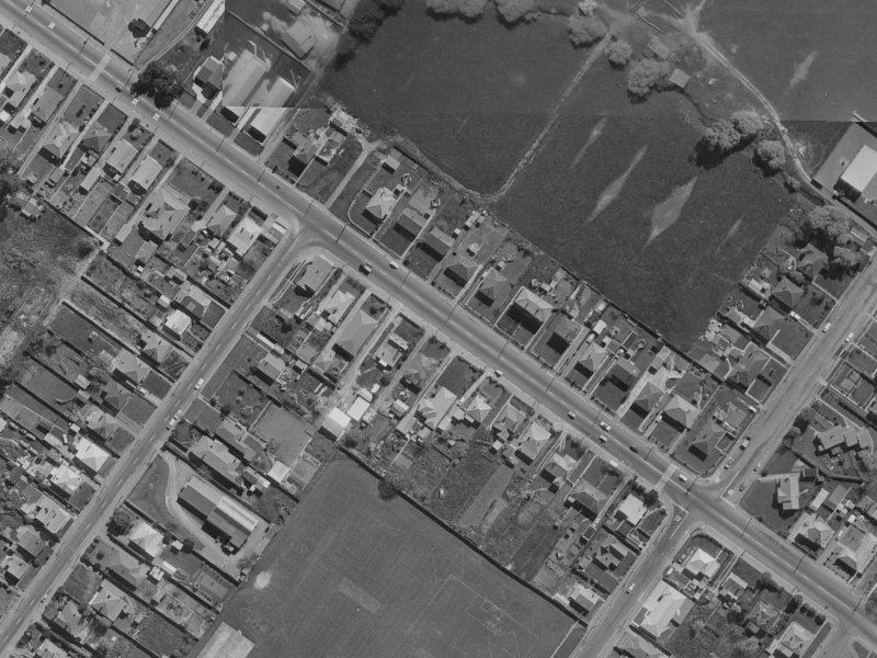 708 Ferry Road from the air, 1970-1974