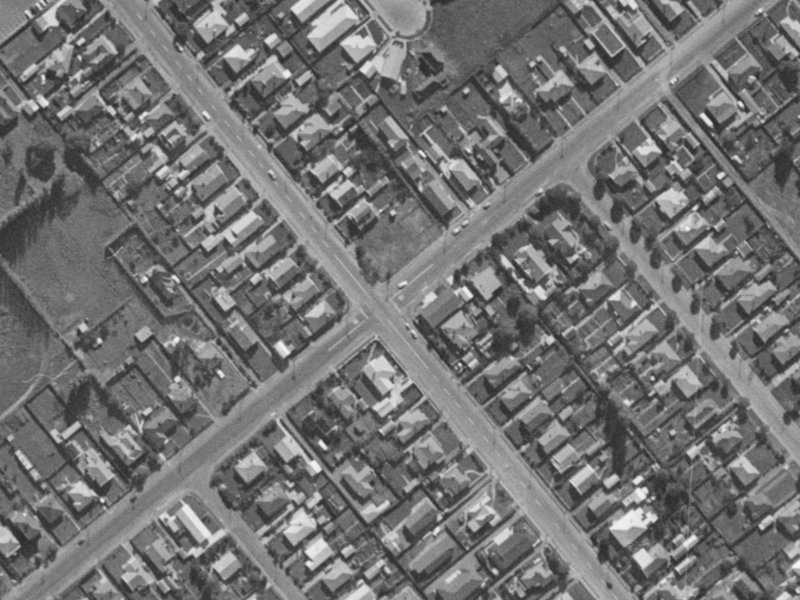 78 Edinburgh Street from the air, 1970-1974