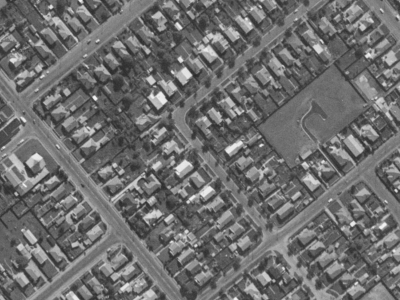 37 Diamond Avenue from the air, 1970-1974