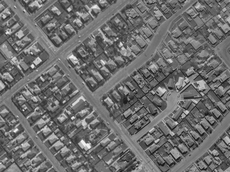 6 Sydney Street from the air, 1970-1974