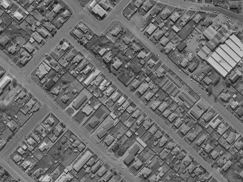 22 Gibbon Street from the air, 1970-1974