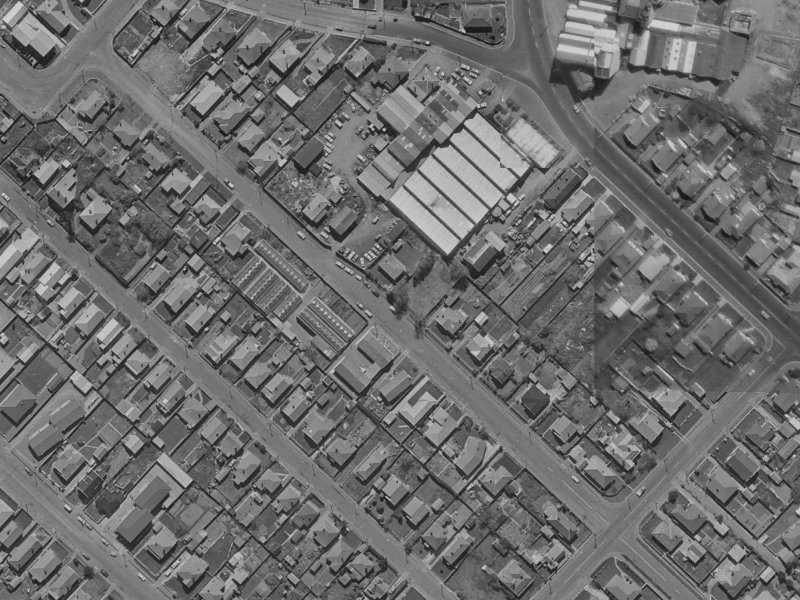 48 Hume Street from the air, 1970-1974