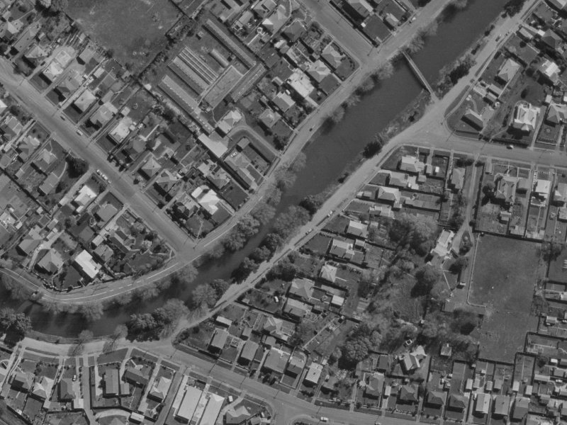 127 Richardson Terrace from the air, 1970-1974