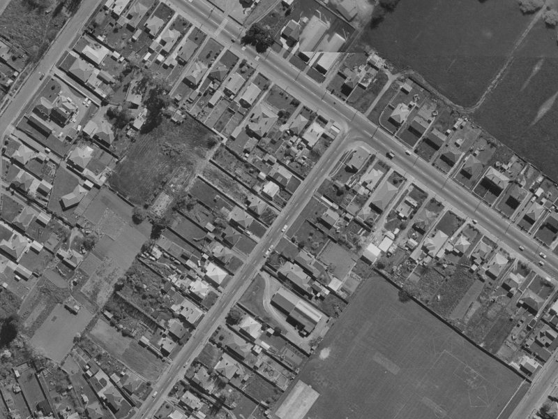 10 Rutherford Street from the air, 1970-1974