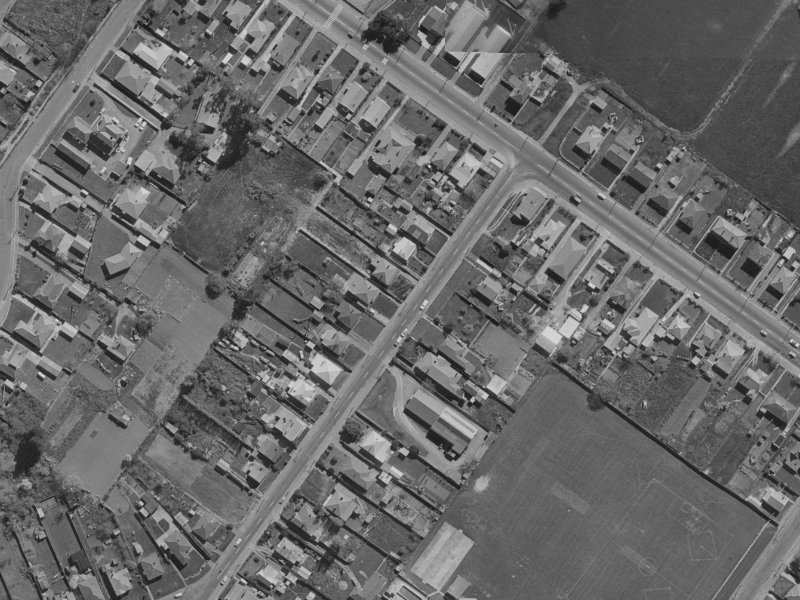 1 Woolston Court from the air, 1970-1974