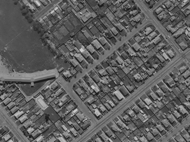Dominion Avenue from the air, 1970-1974