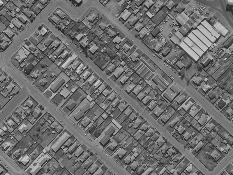 28 Gibbon Street from the air, 1970-1974