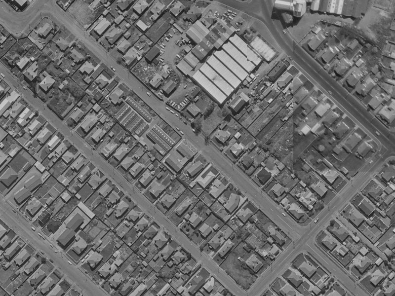 Hume Street from the air, 1970-1974