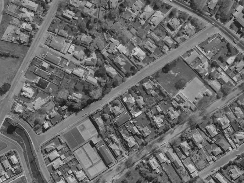 Locarno Street from the air, 1970-1974