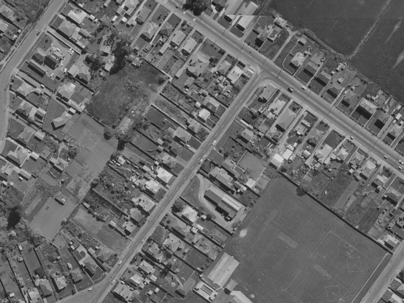 16-14 Rutherford Street from the air, 1970-1974