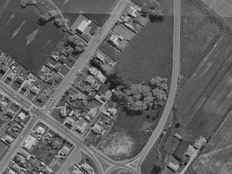 827B Ferry Road from the air, 1970-1974