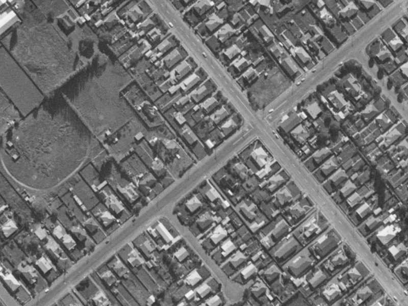 67 Edinburgh Street from the air, 1970-1974