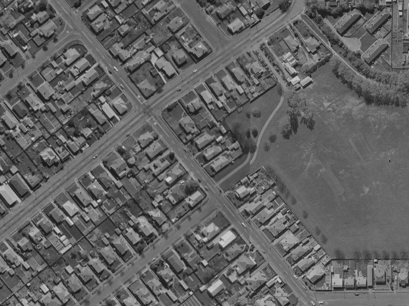 122 Strickland Street from the air, 1970-1974