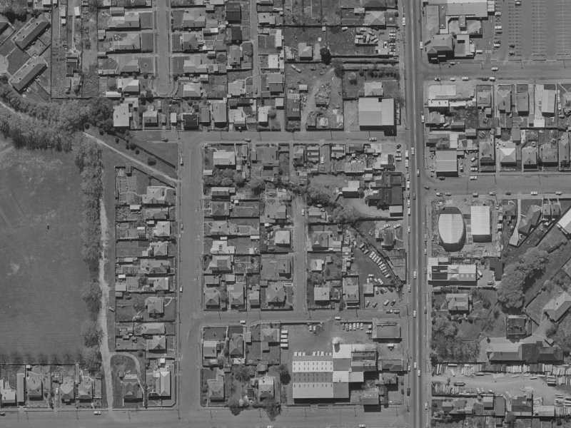 16 Shelley Street from the air, 1970-1974