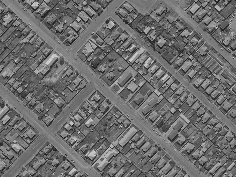 109 Huxley Street from the air, 1970-1974
