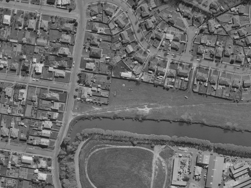 18A Riley Crescent from the air, 1970-1974