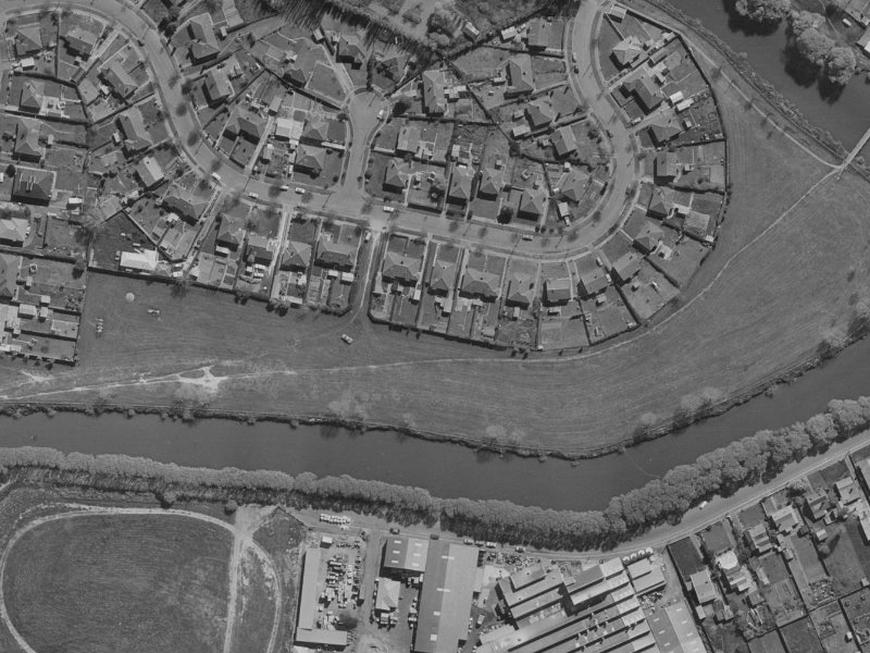 36 Riley Crescent from the air, 1970-1974