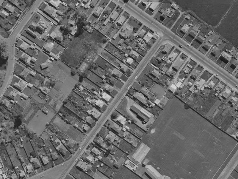 15 Rutherford Street from the air, 1970-1974