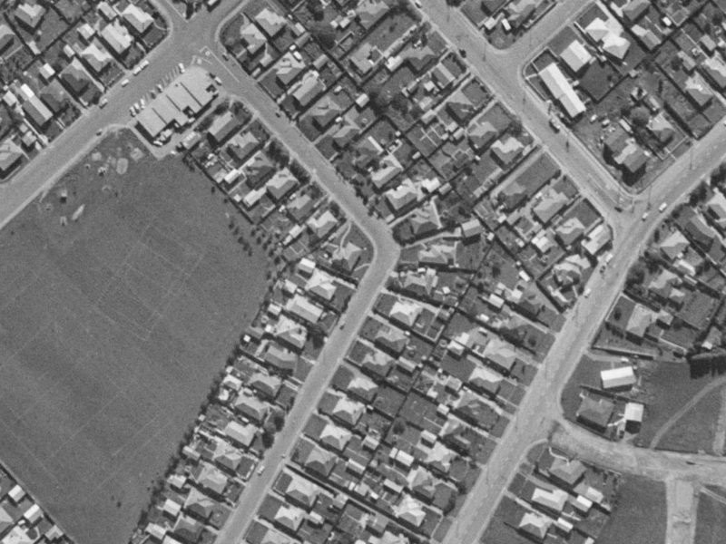 45 Blankney Street from the air, 1970-1974
