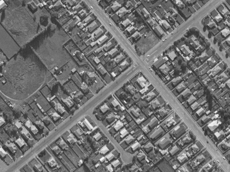 70 Edinburgh Street from the air, 1970-1974
