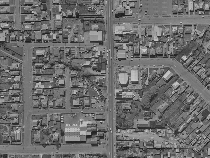 239 Colombo Street from the air, 1970-1974