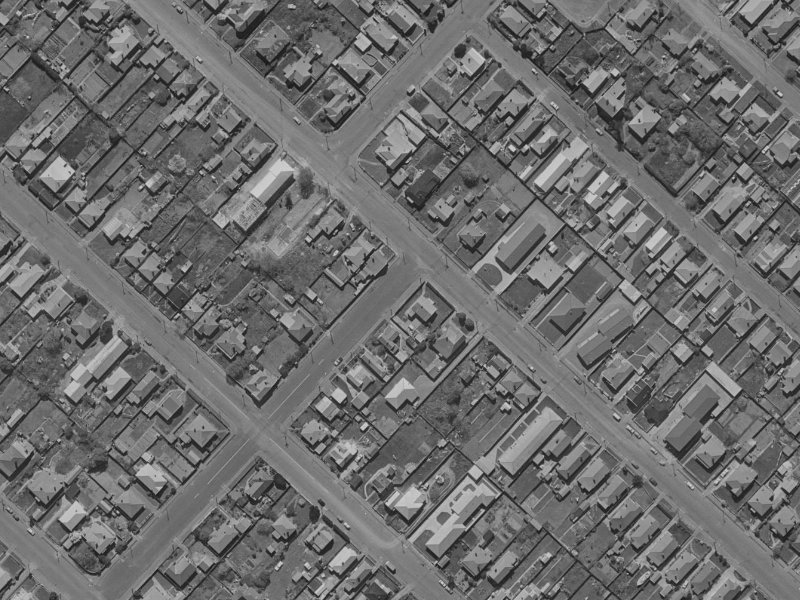 36 Montrose Street from the air, 1970-1974