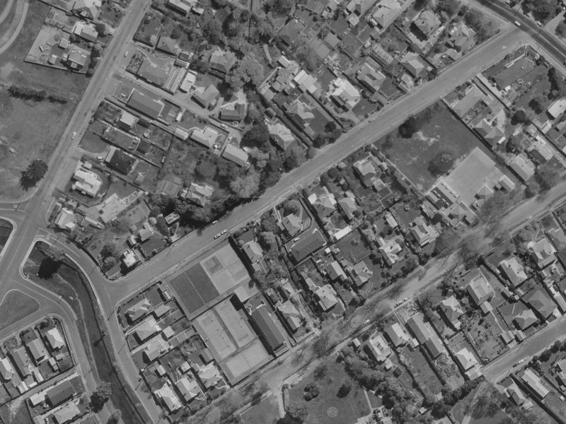 22 Locarno Street from the air, 1970-1974