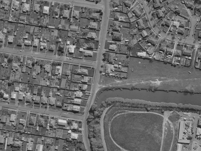57-59 Cumnor Terrace from the air, 1970-1974