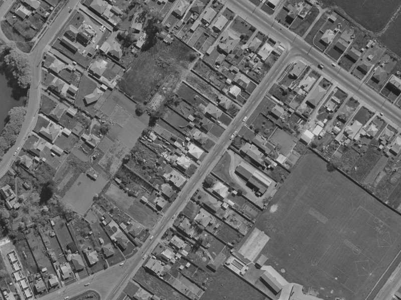 20 Rutherford Street from the air, 1970-1974