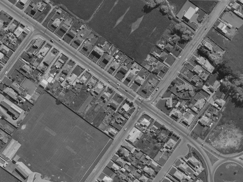 722 Ferry Road from the air, 1970-1974