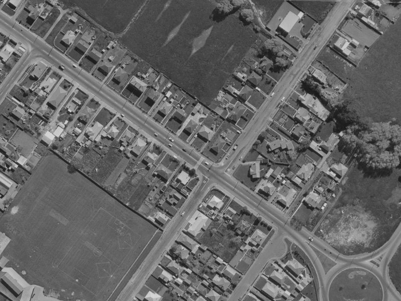819 Ferry Road from the air, 1970-1974