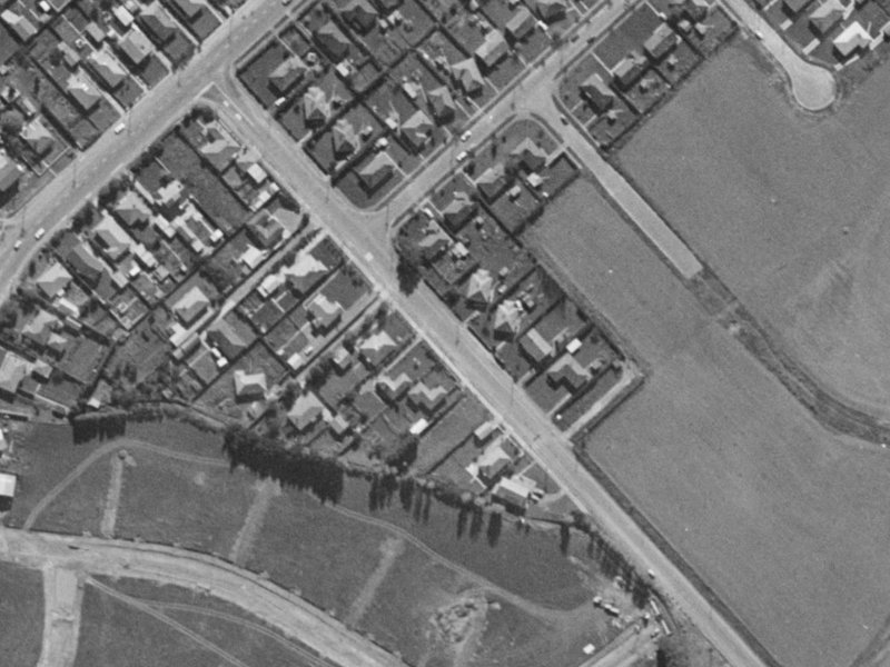 18A Awatea Road from the air, 1970-1974