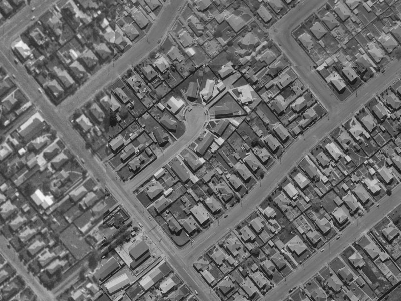 8 Elstow Place from the air, 1970-1974