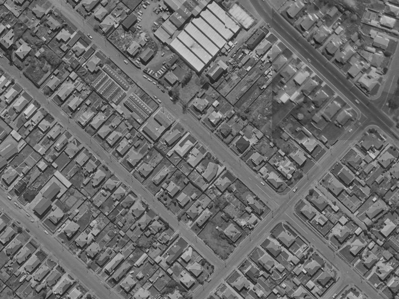 62 Hume Street from the air, 1970-1974