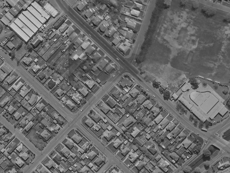 48 Rogers Street from the air, 1970-1974