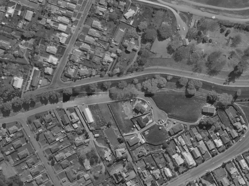 155 Riverlaw Terrace from the air, 1970-1974