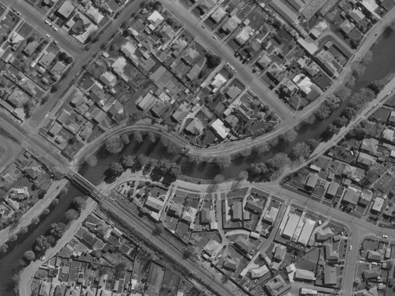 150 Richardson Terrace from the air, 1970-1974