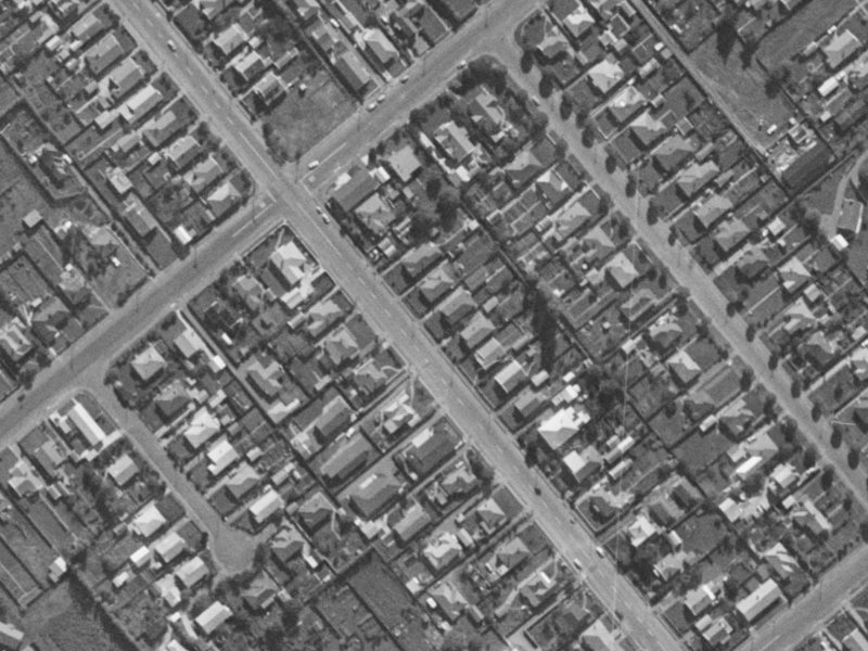 314 Lyttelton Street from the air, 1970-1974