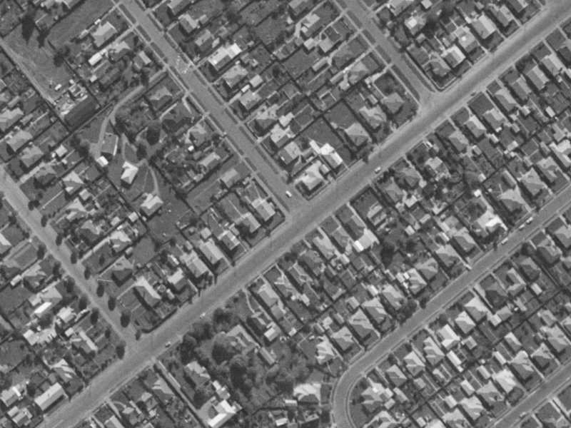110 Neville Street from the air, 1970-1974